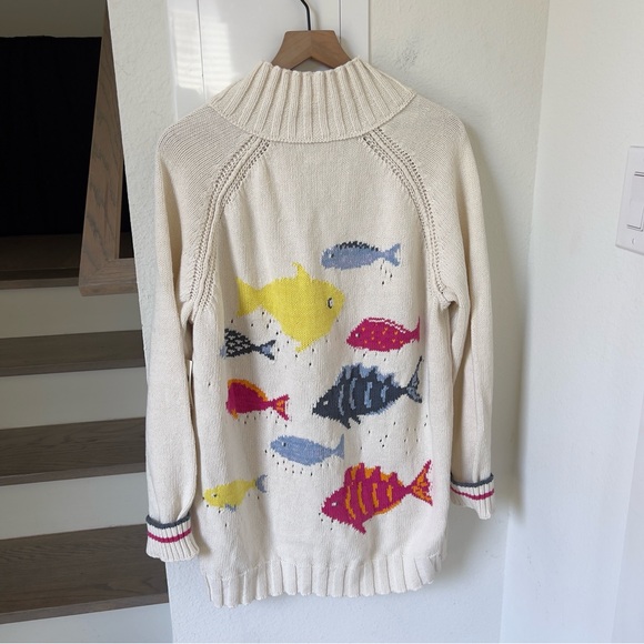 NWT Anthropologie Pilcro Fish Icon Zip-Up Sweater - Picture 5 of 11